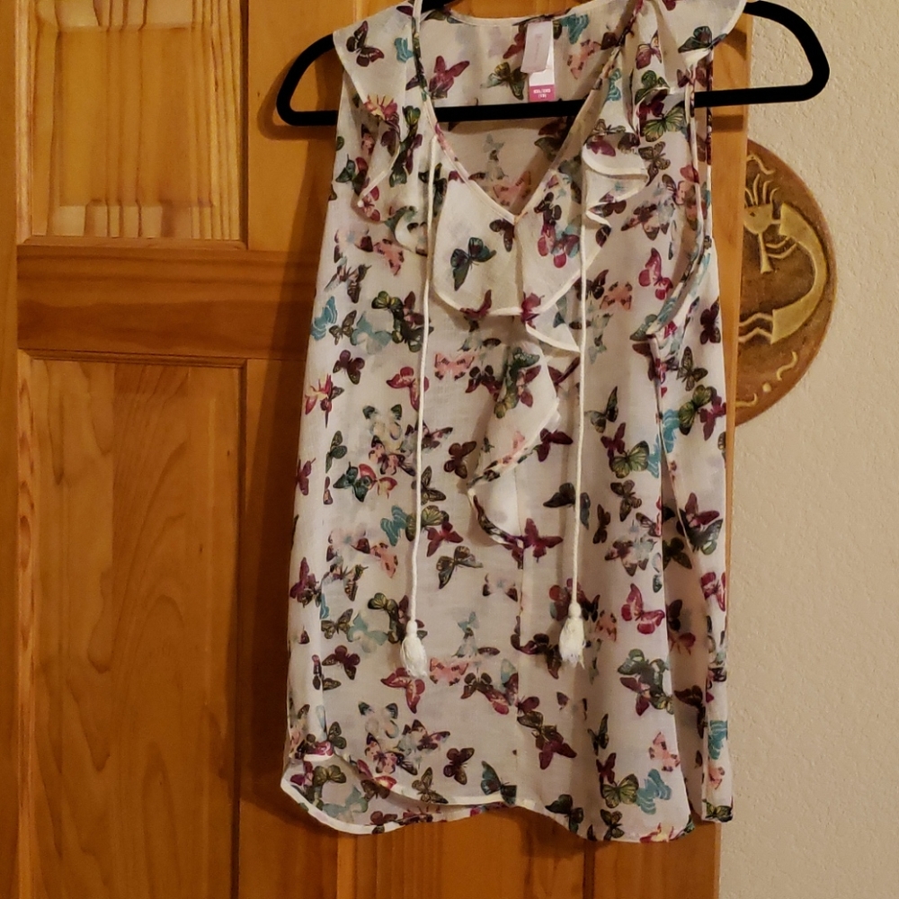 No Boundaries sheer butterfly top NWOT 2XL